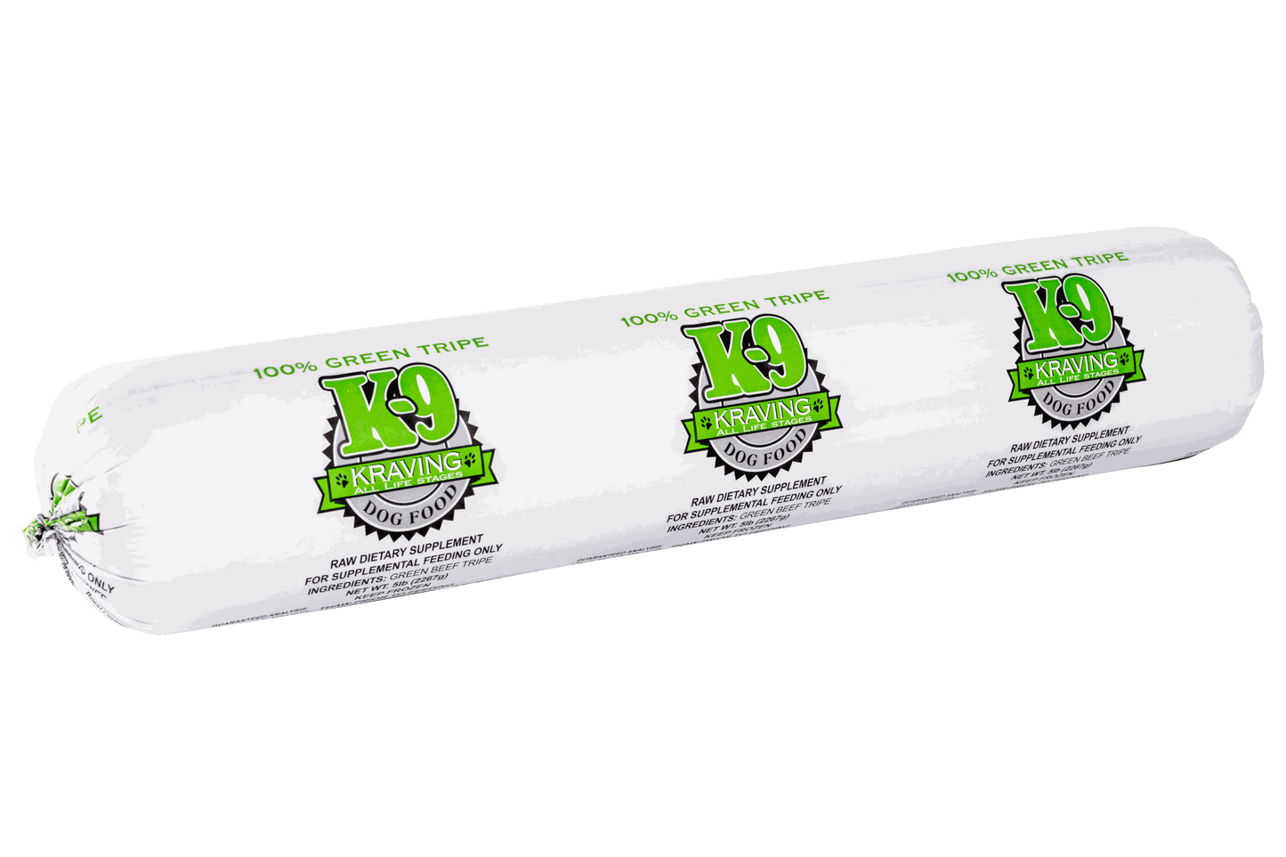 K-9 Kraving Green Tripe raw dog food supplement包装