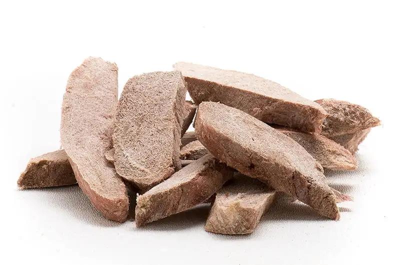 Freeze-dried duck breast fillets for pets, nutrient-rich and natural treats.