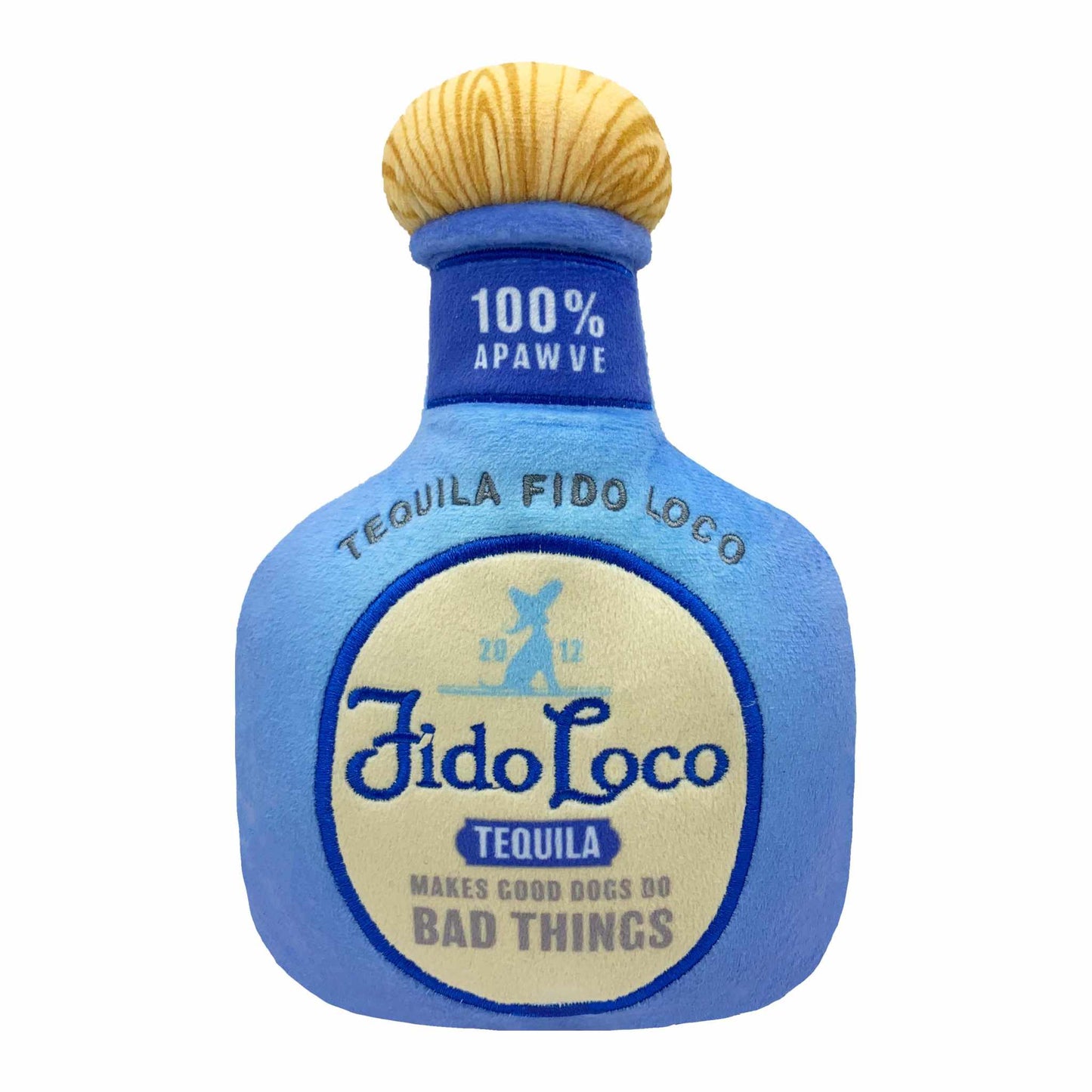 Fido Loco Tequila Dog Toy plush squeaky toy for dogs durable and safe