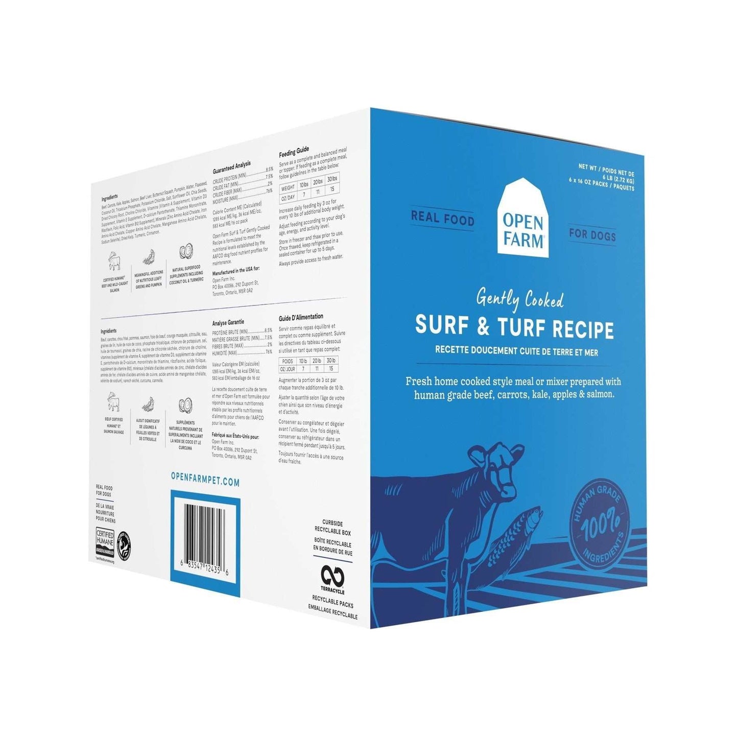 Surf & Turf Grain-Free Freshly Crafted Dog Food-Fresh Food-Open Farm-DFW Raw Dog Food