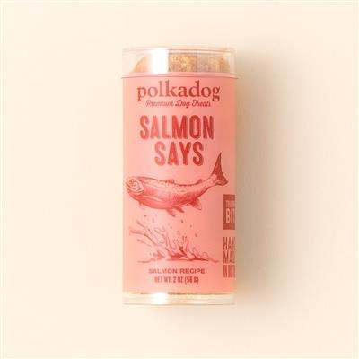 Salmon Says Training Bits Crunchy Dog Treats Mini Tube DFW Raw Dog Food PolkaDog Bakery Dry Treats Training Bits Crunchy Dog Treats Mini Tube