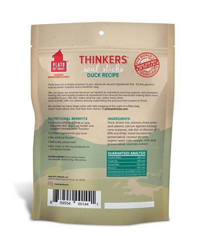 Thinkers Duck DFW Raw Dog Food Plato Pet Treats Dry Treats Plato Pet Treats Thinkers Duck