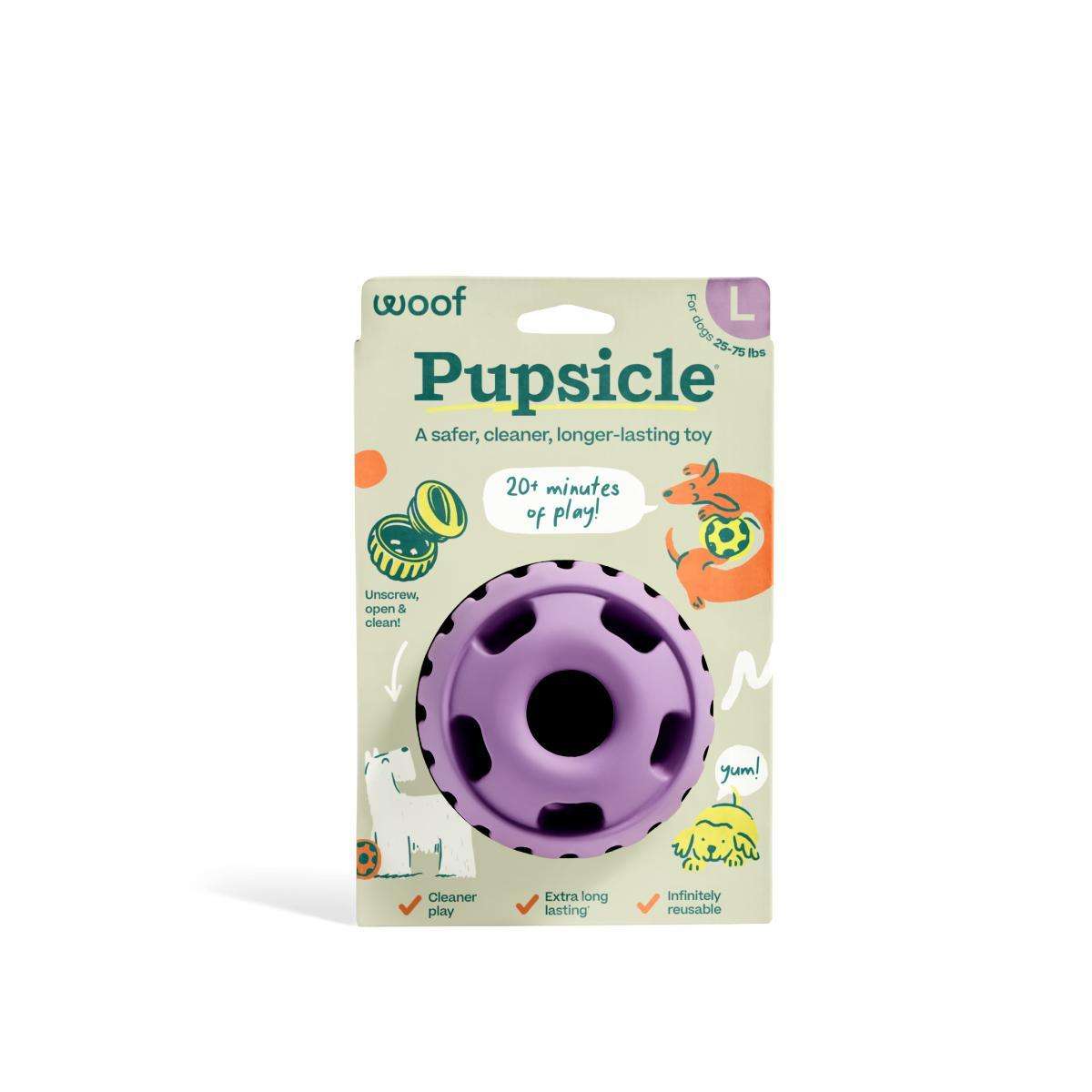 Pupsicle-Enrichment Dog Toys-Woof-Large-Lavender-DFW Raw Dog Food