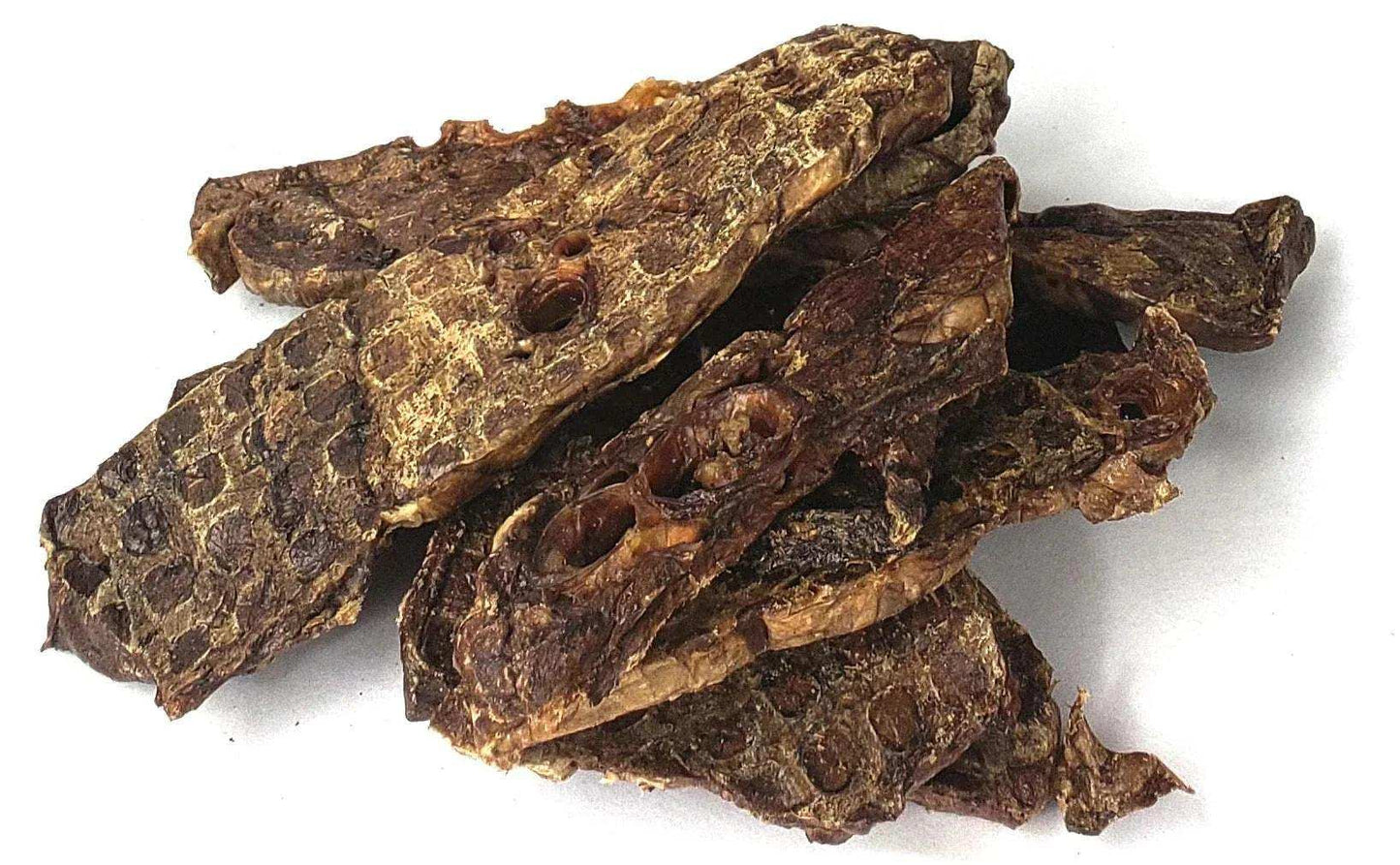 Beef lung wafers dog treats firm texture single ingredient ideal for training and enrichment