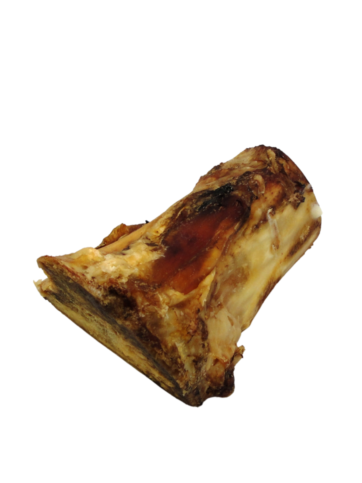 Dried beef bone 2-3 inch with natural flavoring and marrow.