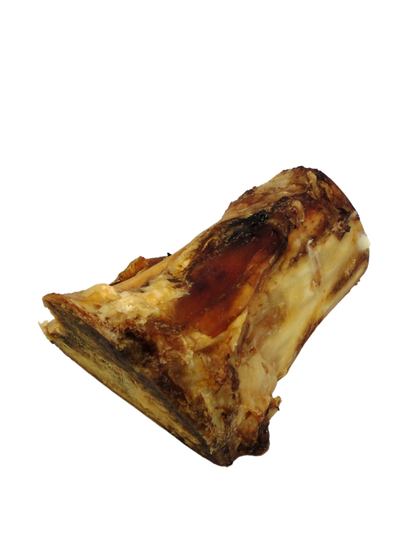 Dried beef bone 2-3 inch with natural flavoring and marrow.