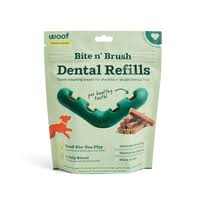 Bite n' Brush Dental Refills for Dogs - Best Dog Toothbrush, 16 Sticks Pack.