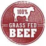 Freeze Dried Beef Liver Fillet Treats in a red circular label with white lettering reading “100% grass fed beef”