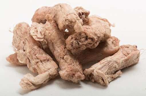 Freeze-Dried Whole Chicken Necks for pets, raw treats, high protein snack.