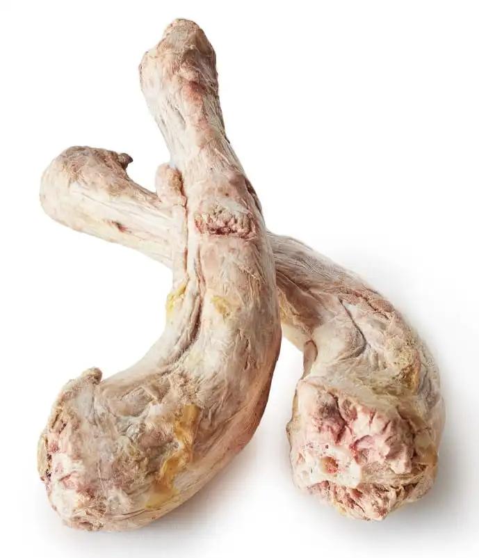 Freeze dried whole turkey necks for pets.