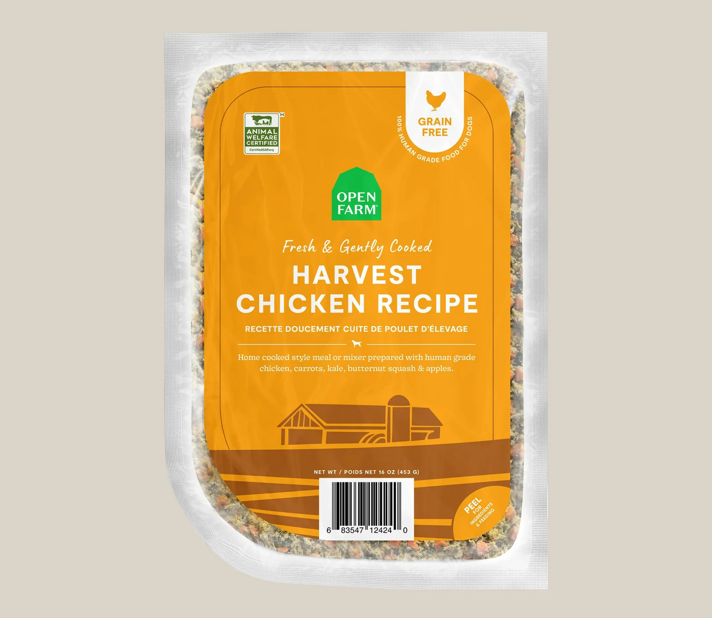Harvest Chicken Grain-Free Freshly Crafted Dog Food-Fresh Food-Open Farm-DFW Raw Dog Food