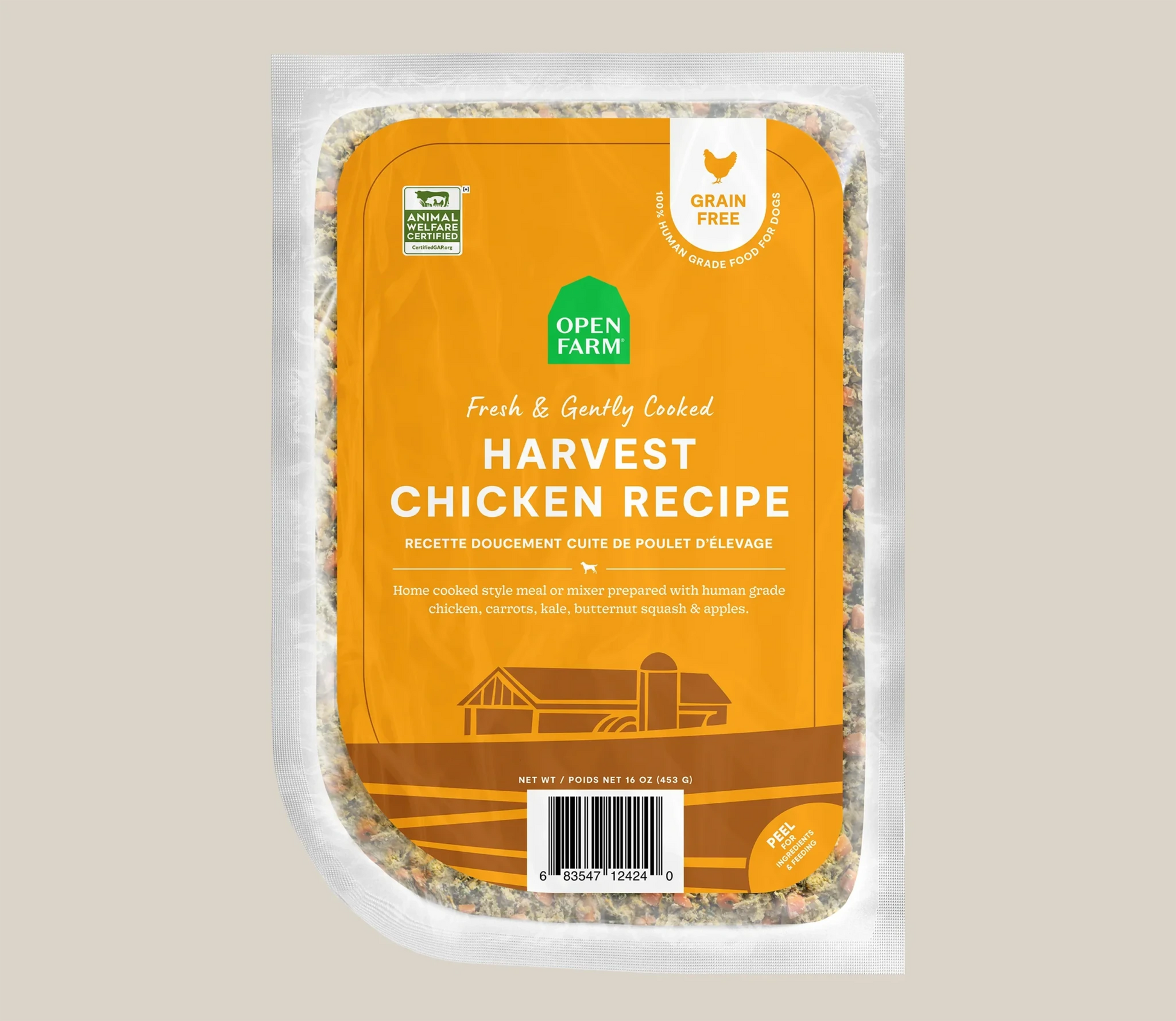 Harvest Chicken Grain-Free Freshly Crafted Dog Food-Fresh Food-Open Farm-DFW Raw Dog Food