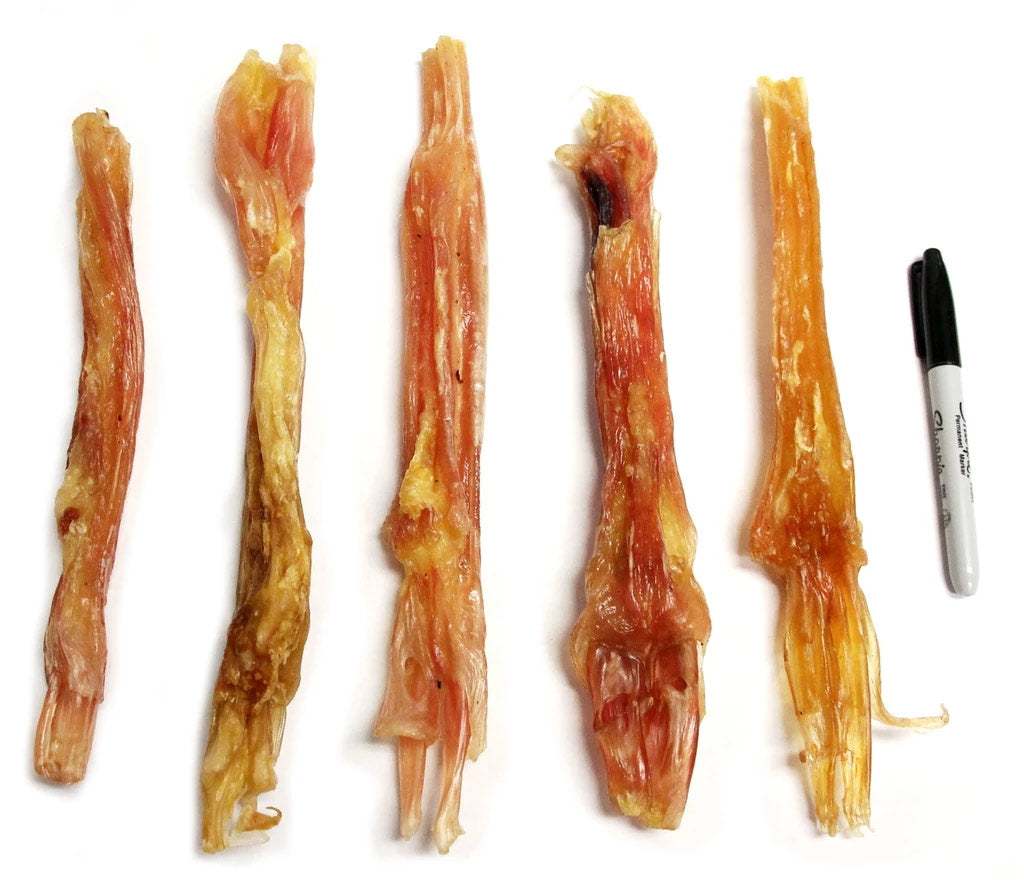 Jumbo beef tendon dog chews 9-12 inches long, durable and low-fat natural treats