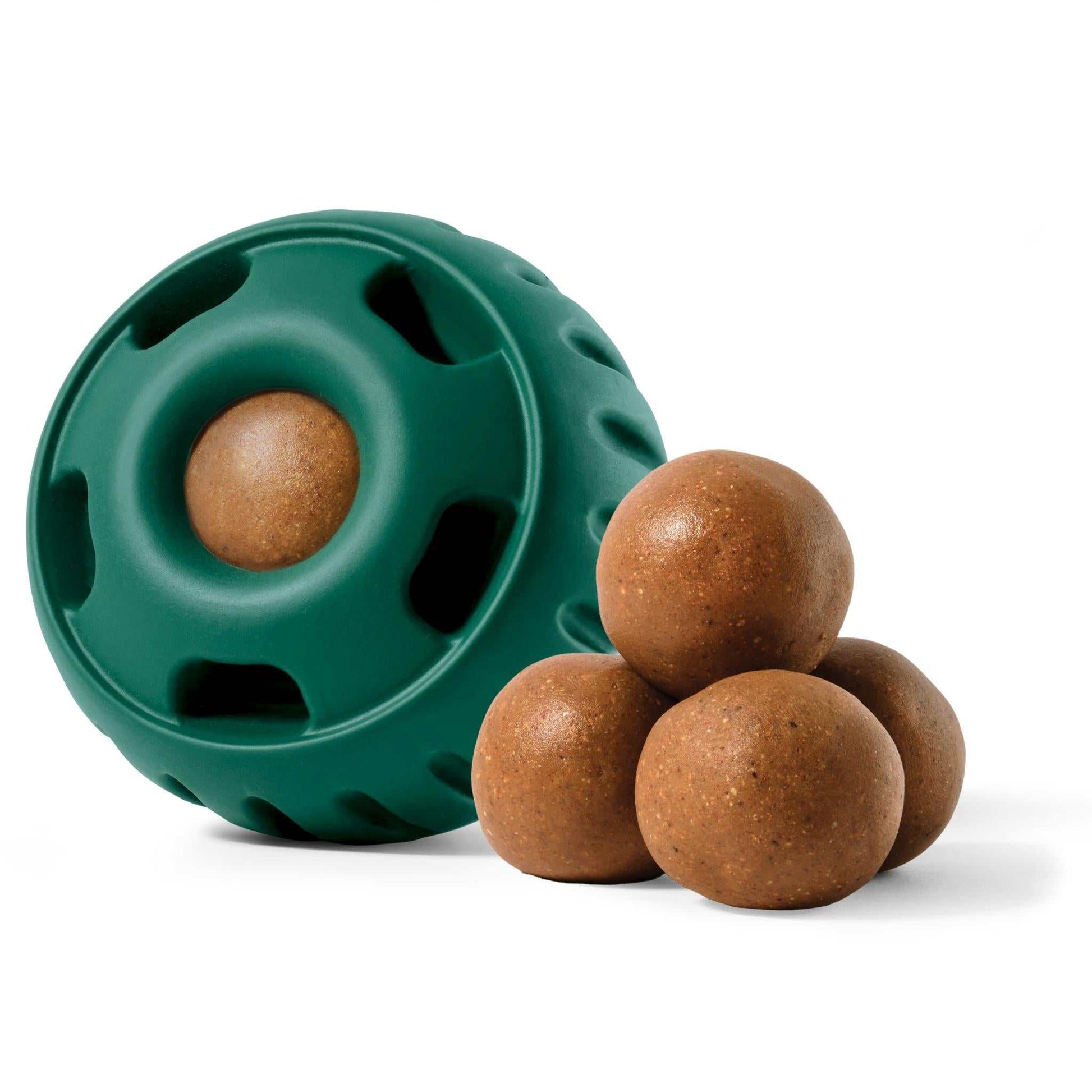 Innovative Pupsicle enrichment toy with healthy treats and non-toxic rubber.