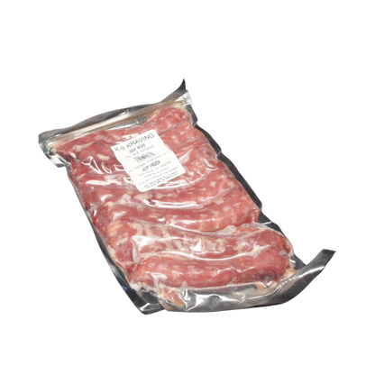 K-9 Kraving Duck Necks for dogs, vacuum-sealed, raw meaty bone.