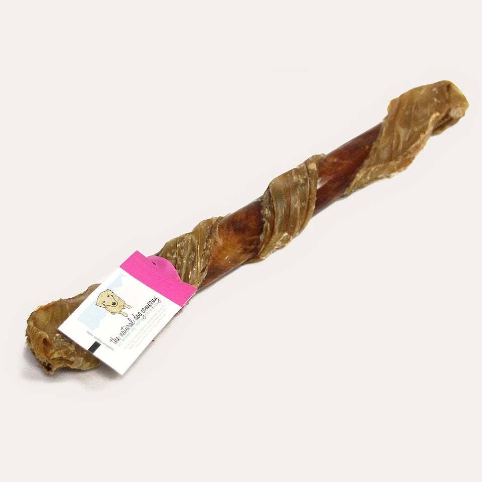 Tremenda Chewy Bulls durable beef gullet dog chew treat for large dogs