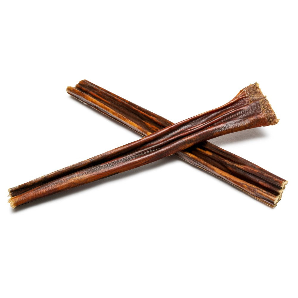 Two 6-inch beef gullet sticks for dogs softer chew natural treat