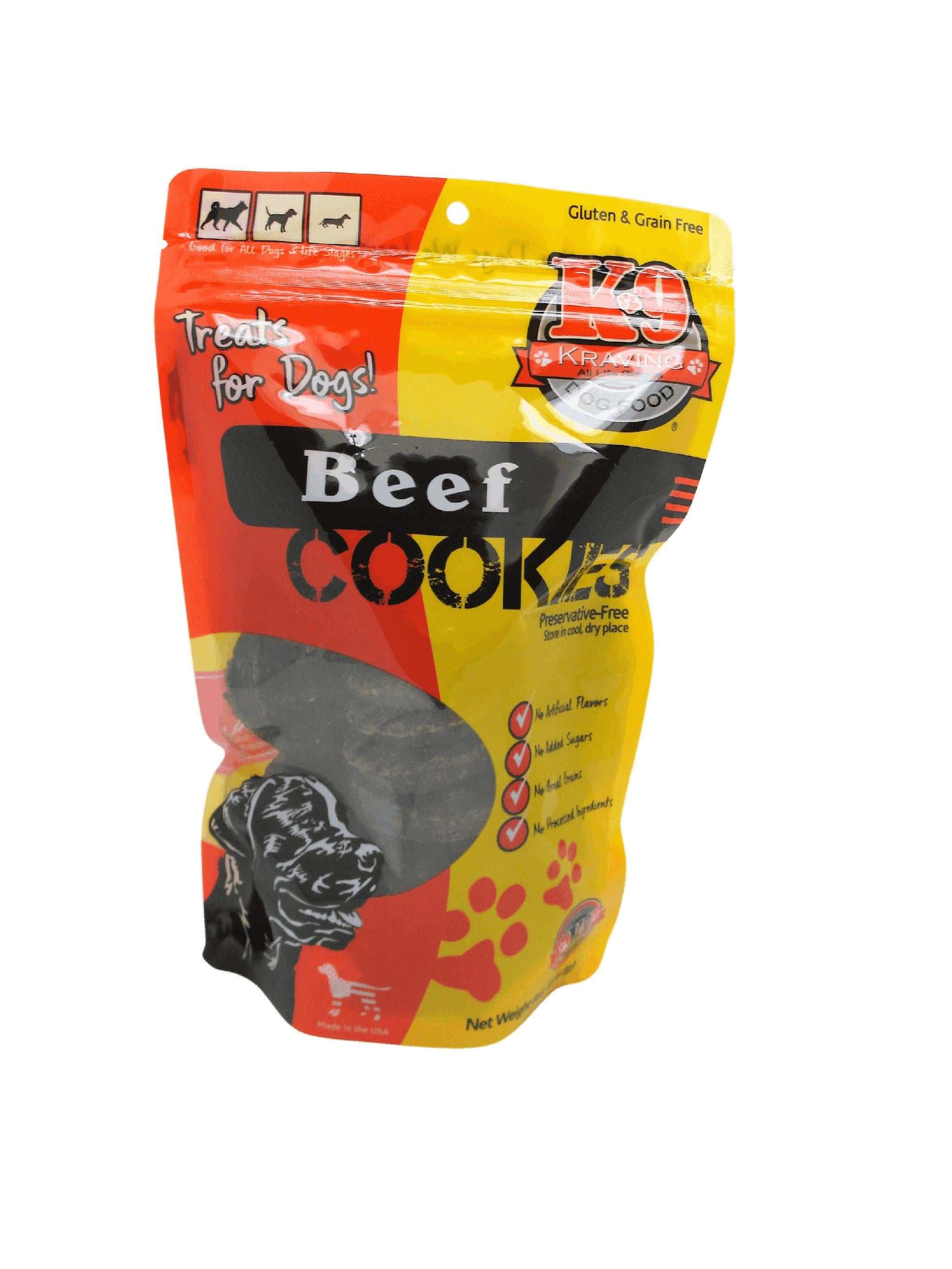Beef K-9 Cookies - USA Sourced 3-Ingredient Dog Treats – DFW Raw