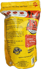 Beef Trachea K-9 Cookies in a yellow and orange resealable pouch with a red K9 Kraving logo and dog illustrations.