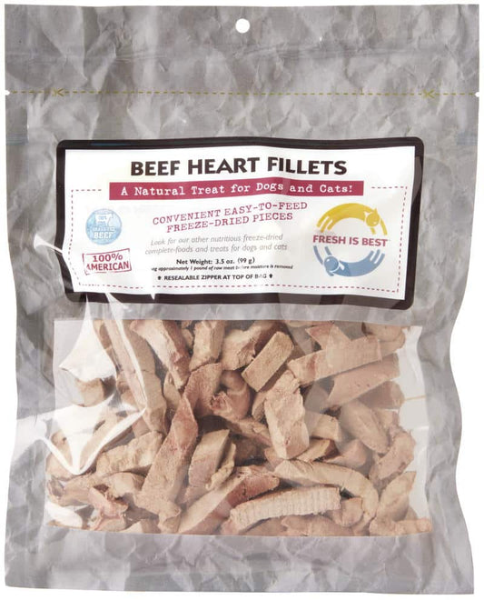 Freeze Dried Beef Heart Fillet Treats - Single Ingredient Dog Treat
