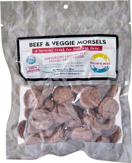 Freeze Dried Beef & Veggie Morsels