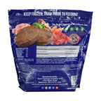 Raw dog food with chicken, beef, and vegetables, grain-free and made in the USA