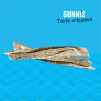 Long air-dried cod skin strips dog chews rich in collagen and omega-3s