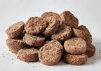 Freeze dried beef and veggie morsels for pets.