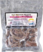 Freeze Dried Elk Kidney Fillets for Dogs and Cats in Vacuum-Sealed Bag