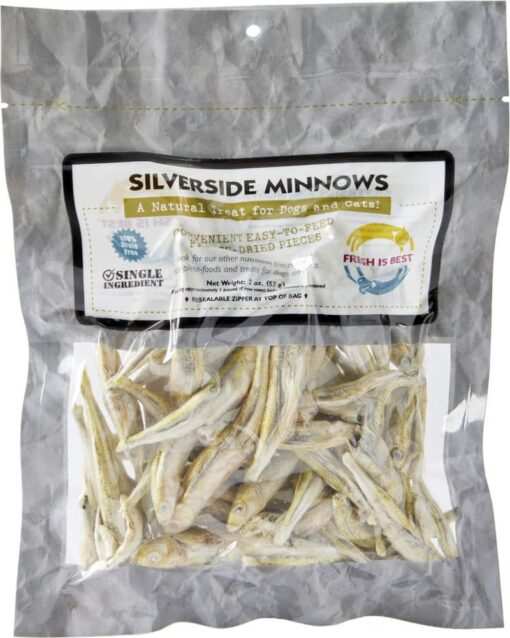 Freeze Dried Silverside Minnows for Dogs and Cats - Fresh Is Best Package