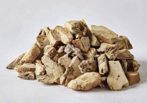Freeze dried turkey liver fillets for pets.