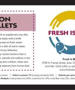 Freeze Dried Venison Liver Fillets packaging with nutritional information and Fresh Is Best branding.