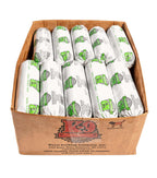 Green Tripe frozen raw dog food in white plastic-wrapped rolls with green K-9 Kraving logos, packed in a cardboard box.