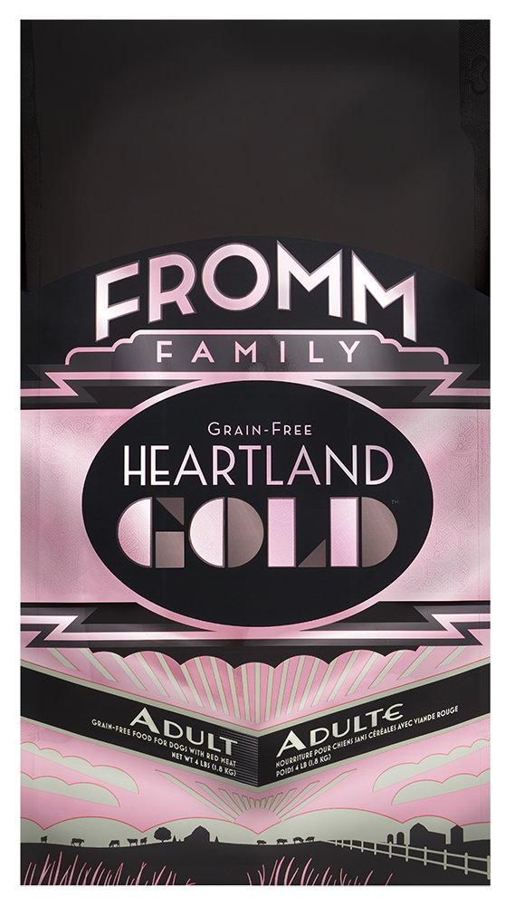 Heartland Gold Adult grain-free red meat dog food with beef, pork, lamb, and probiotics for digestion