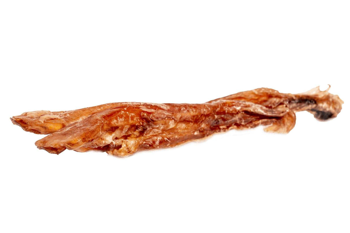 Box of dried beef tendon chews for dogs, 50 units