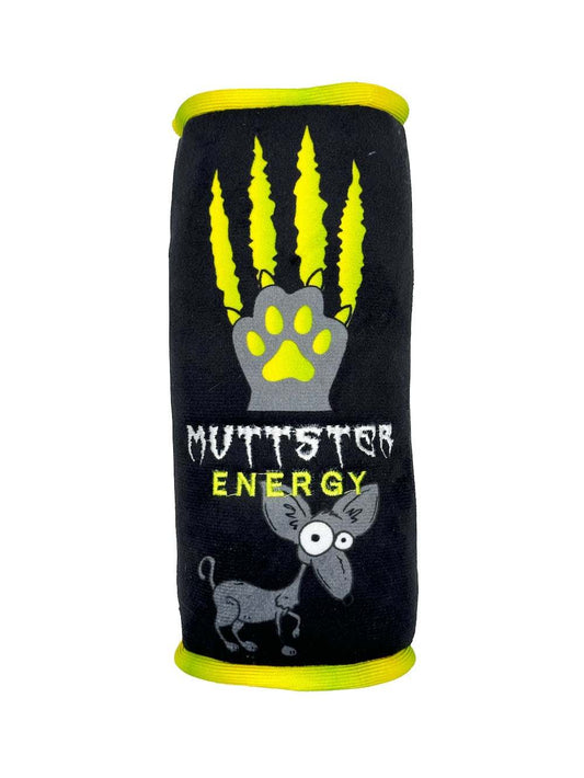 Muttslter Energy Dog Toy soft plush squeaky toy with reinforced seams for dogs