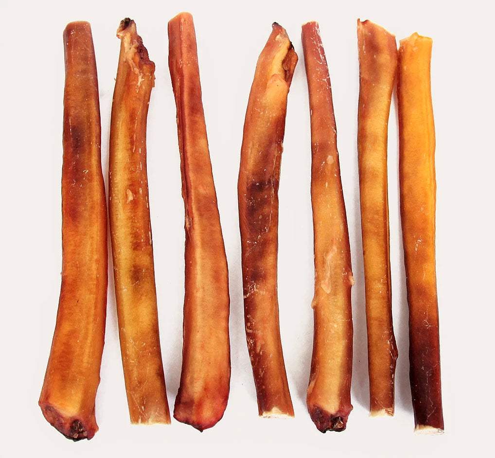 Odor free jumbo bully sticks for dogs long lasting chew natural bull pizzle treats