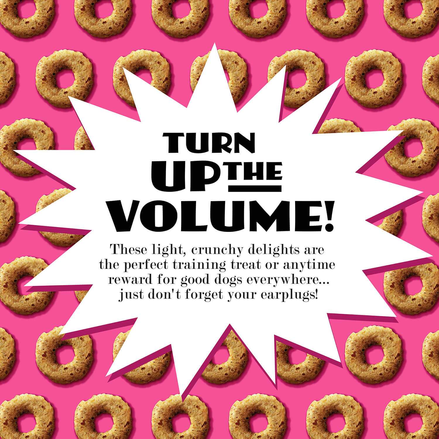 Bag of Crunchy O's Slammon smoked salmon dog treats with salmon and sweet potato flavor