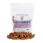 Turkey Training Bites soft dog treats made with 95% turkey in bone-shaped pieces for training and sensitive dogs