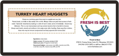 Freeze Dried Turkey Heart Nuggets DFW Raw Dog Food Fresh Is Best Freeze Dried Treats Freeze Dried Turkey Heart Nuggets