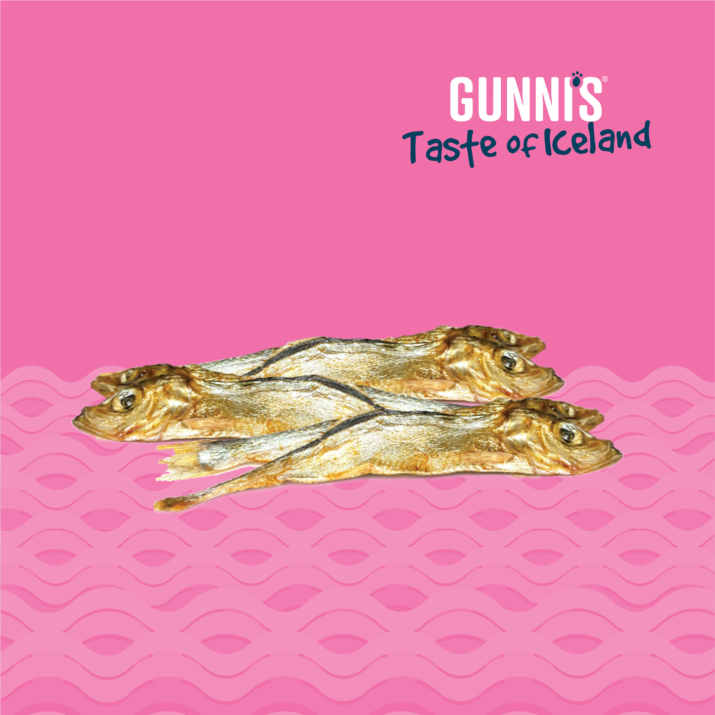 Air-dried whole herring dog treat rich in omega-3 and protein