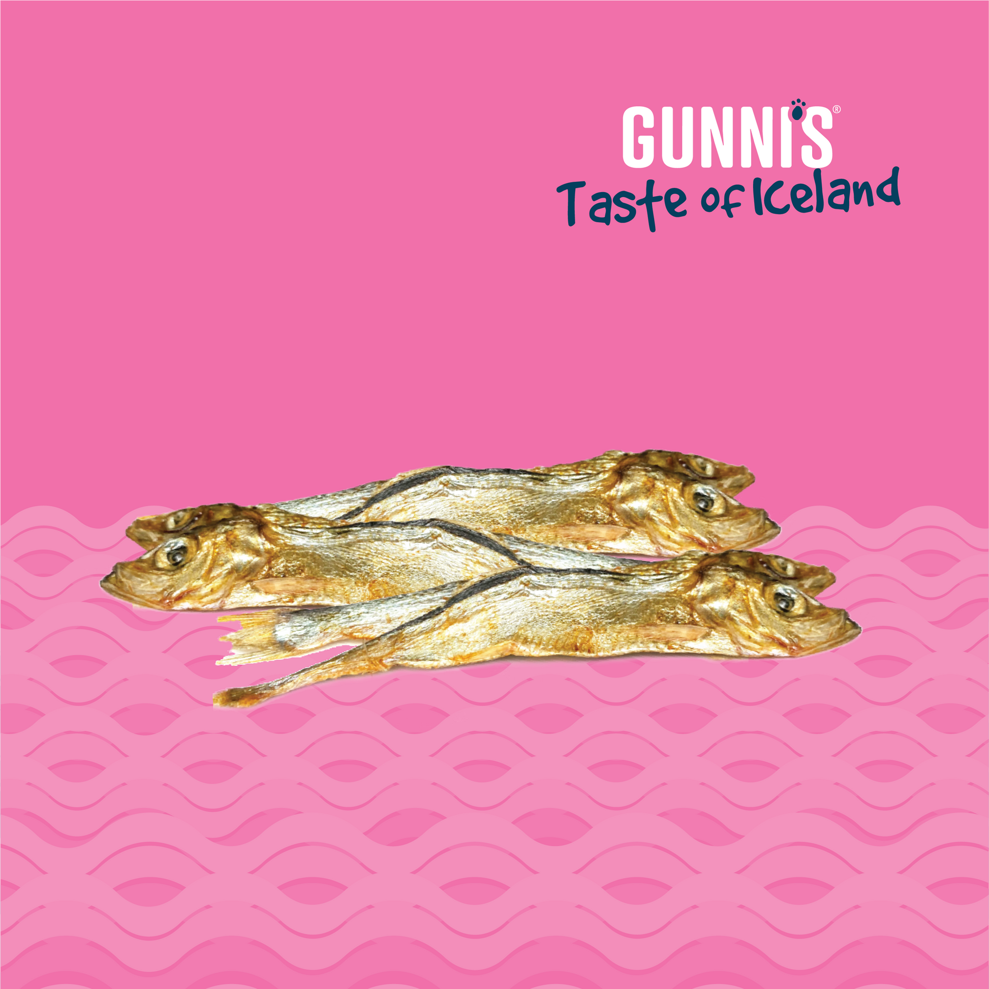 Air-dried whole herring dog treat rich in omega-3 and protein